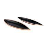 Pair of scandinavian copper cups or bowls ystad metall, design gunnar ander, sweden