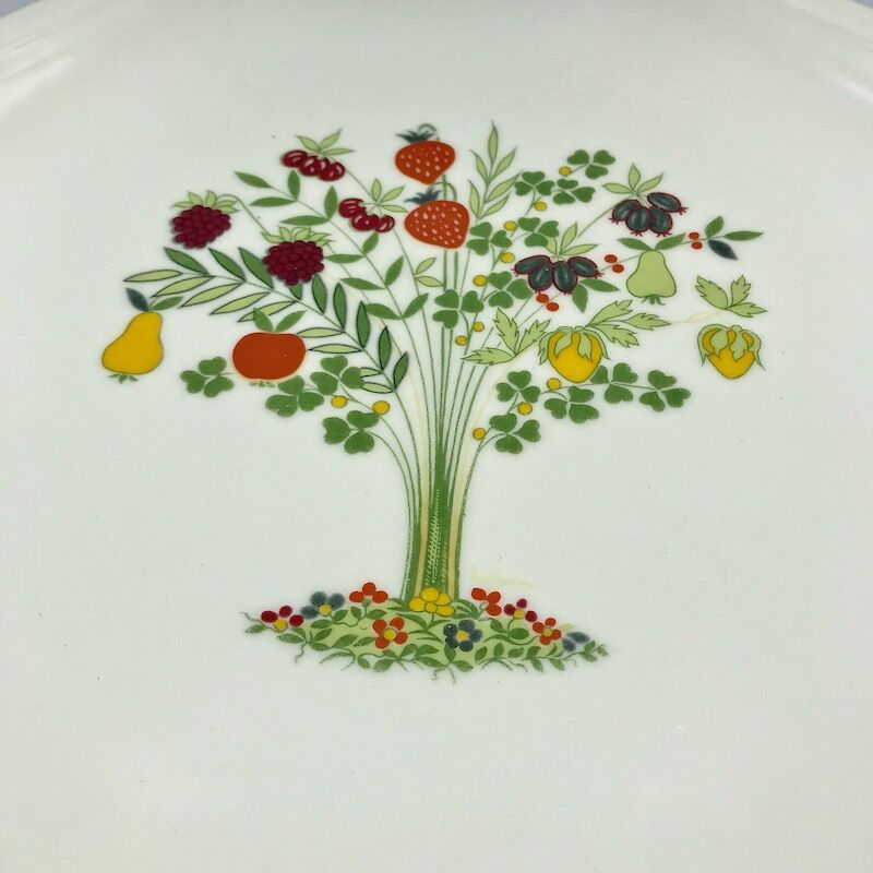 Set of six octagonal plates Ceramica Olympia