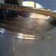 Phenix bowl on foot silver metal center table 1940