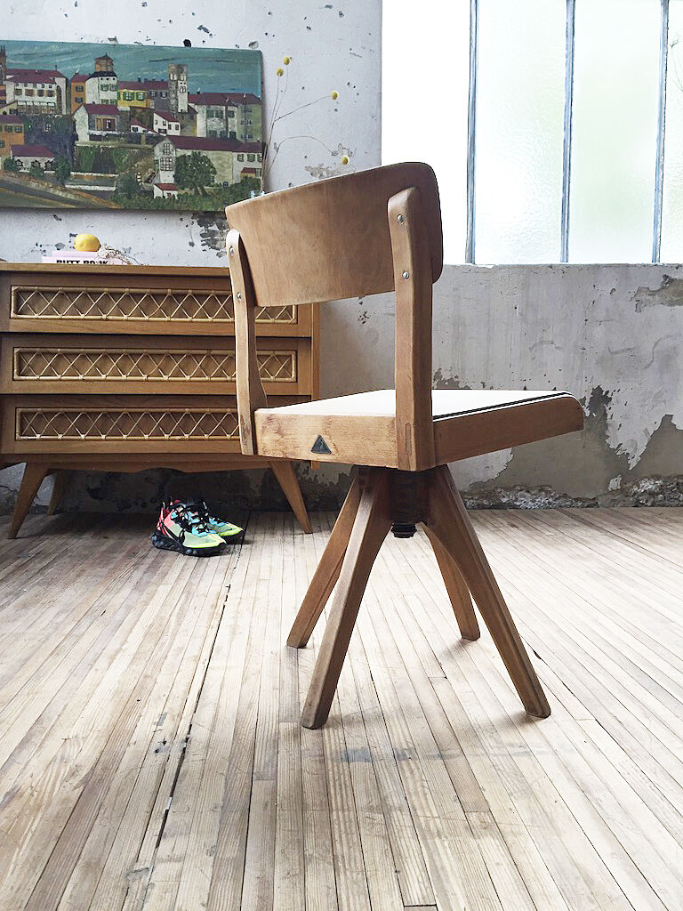 Chaise Casala pivotante hêtre
