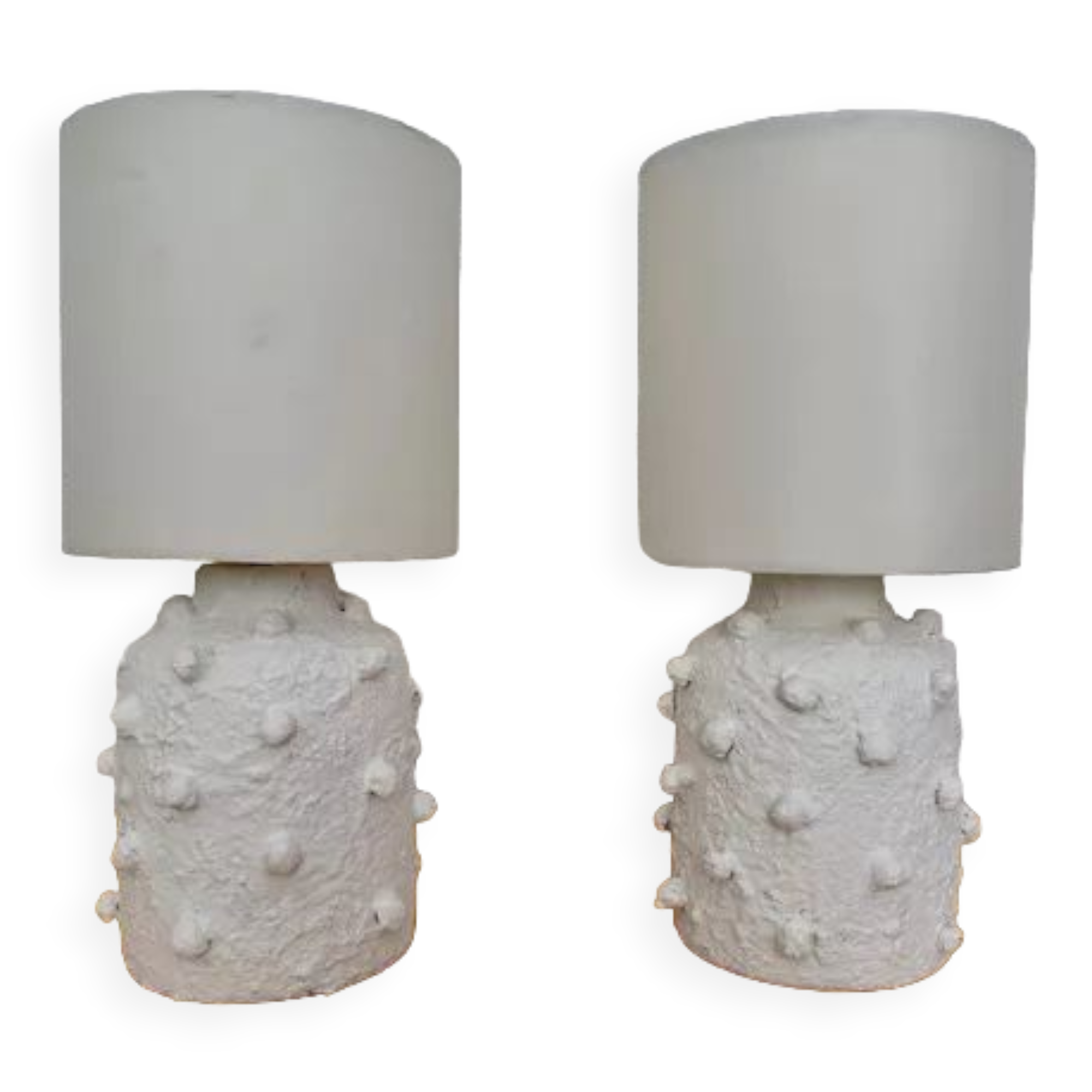 Pair of repainted vintage vases