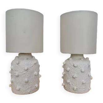 Pair of repainted vintage vases