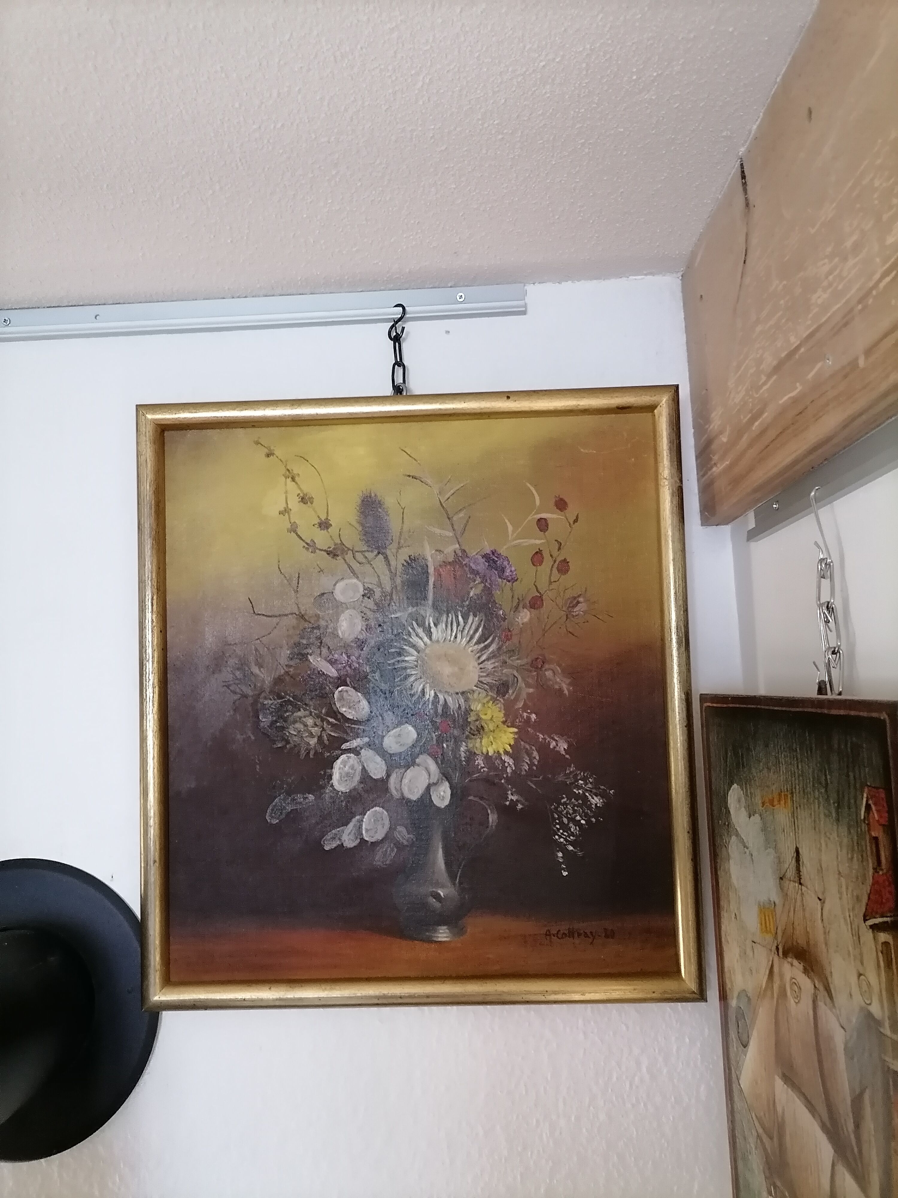 Tableau Andrée Cottray 1980, bouquet