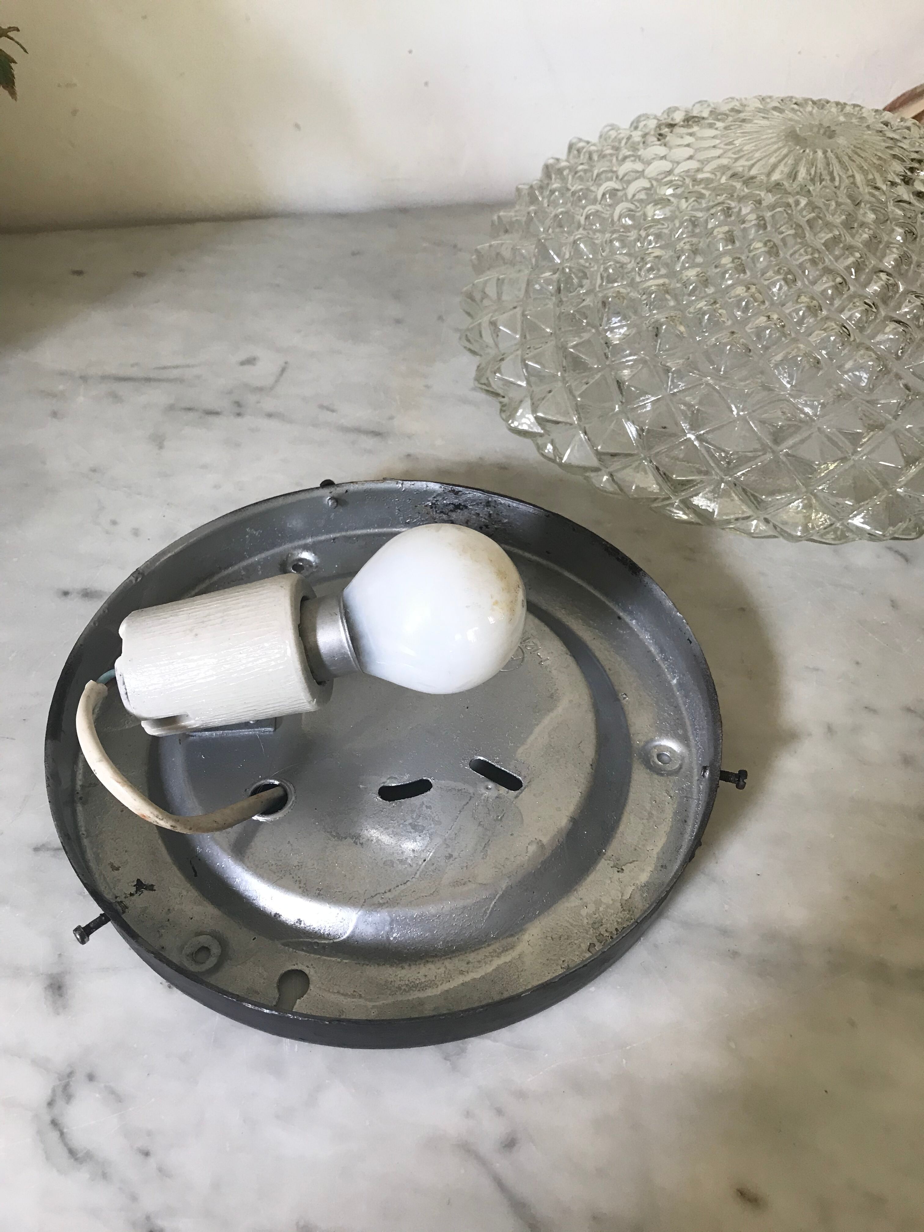 Vintage glass urchin 25 cm