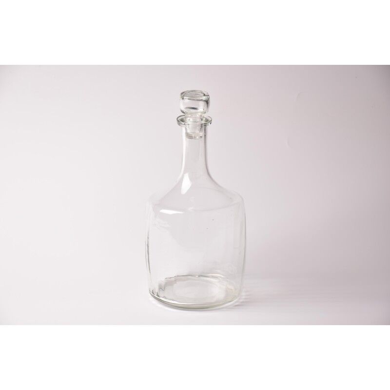 Vintage decanter with stopper | brocante glass wine bottle / wine decanter