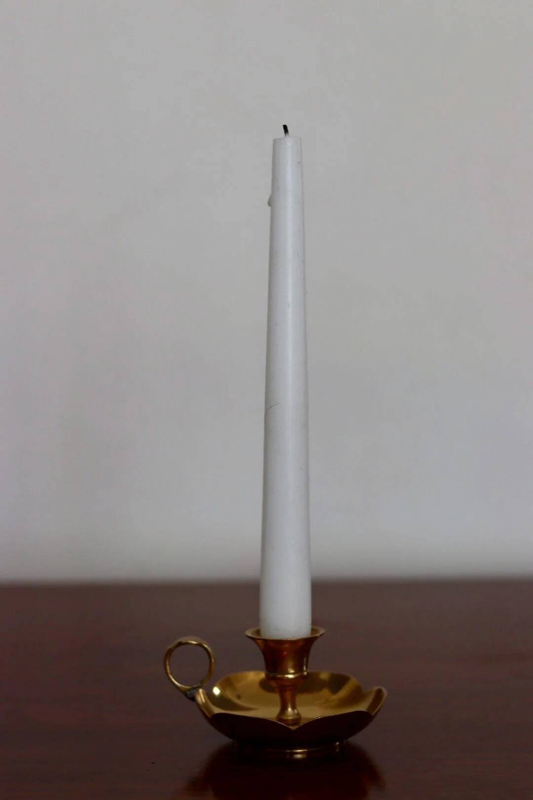 Swedish brass candleholder