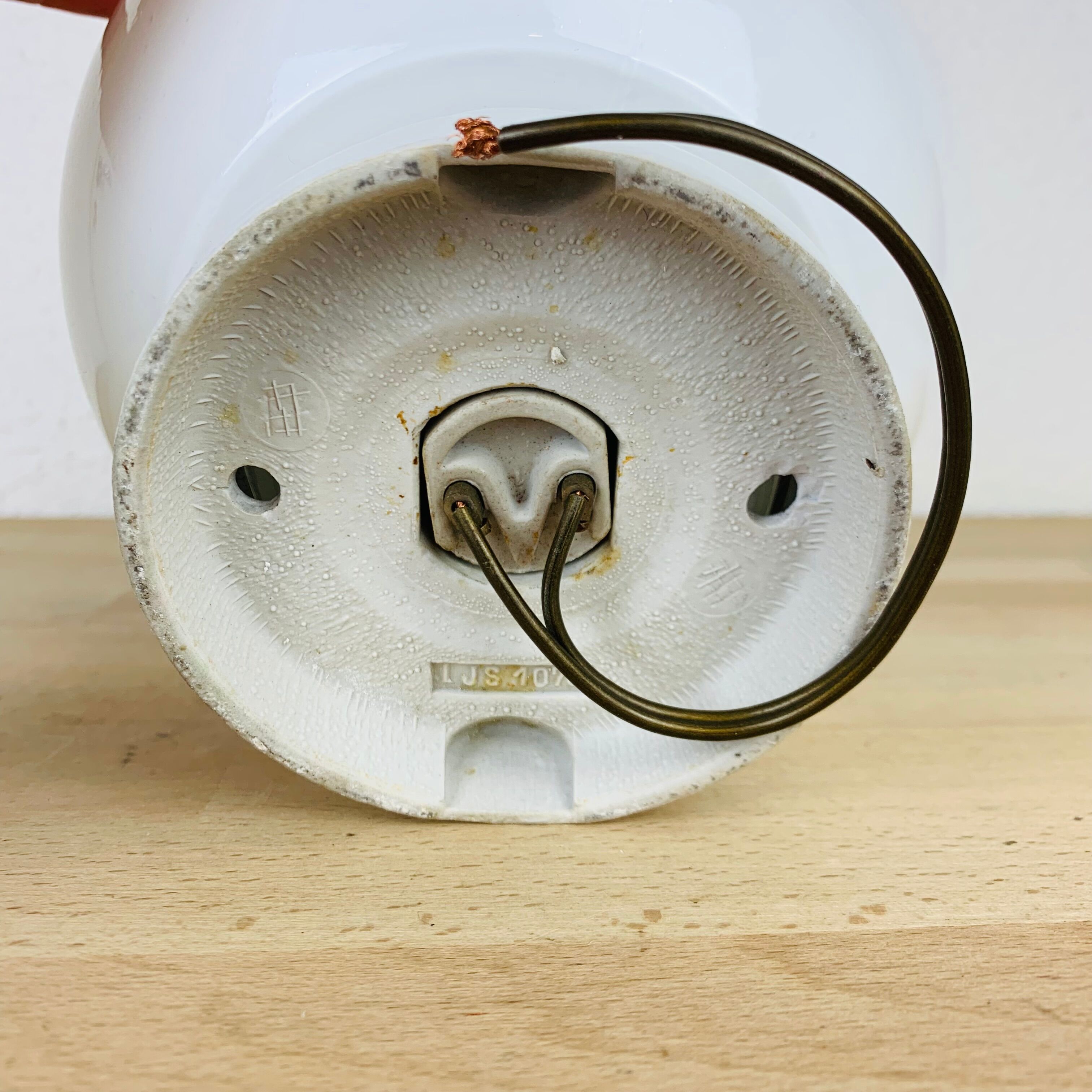 Opaline globe wall lamp and ceiling ceramic lamp