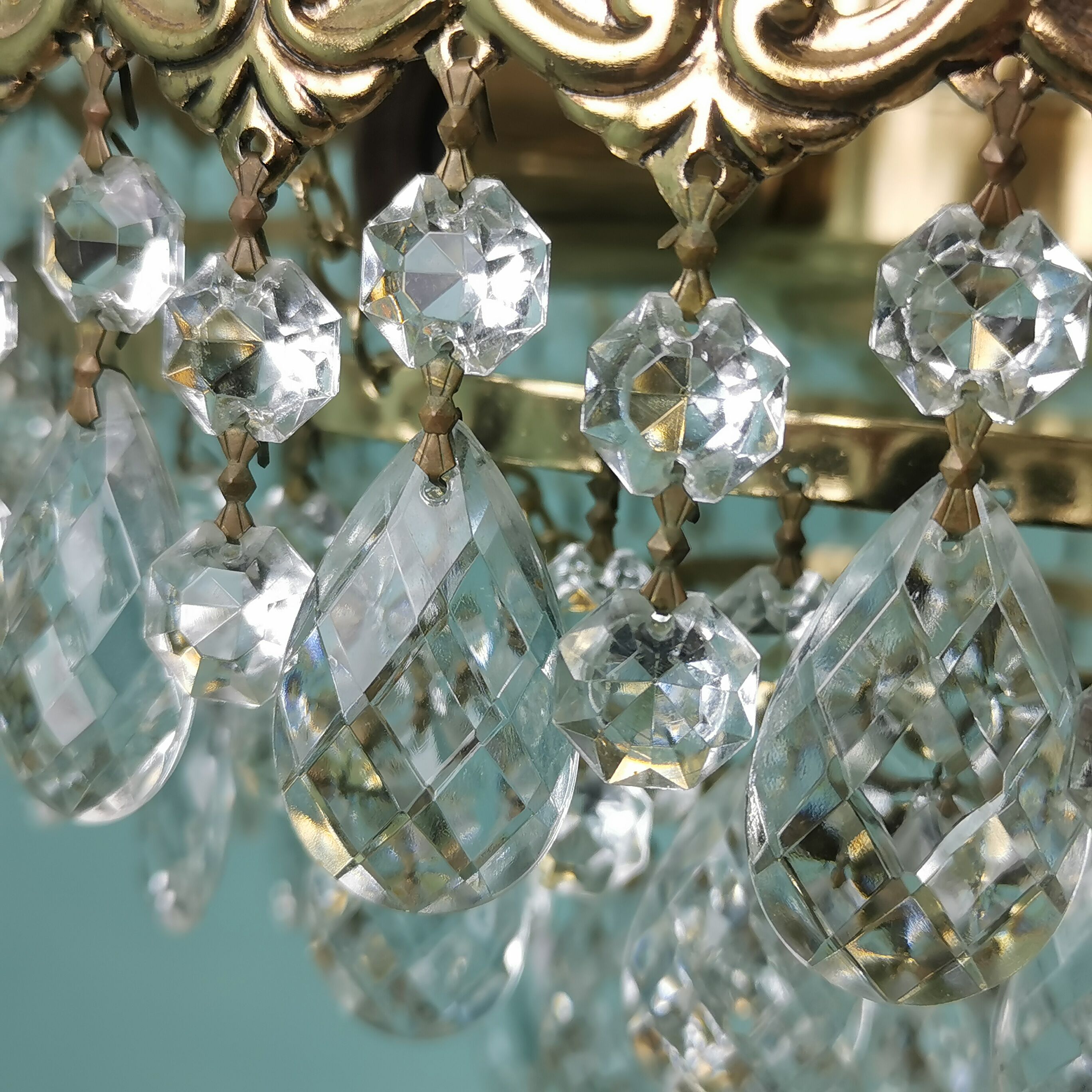 Stamped chandelier