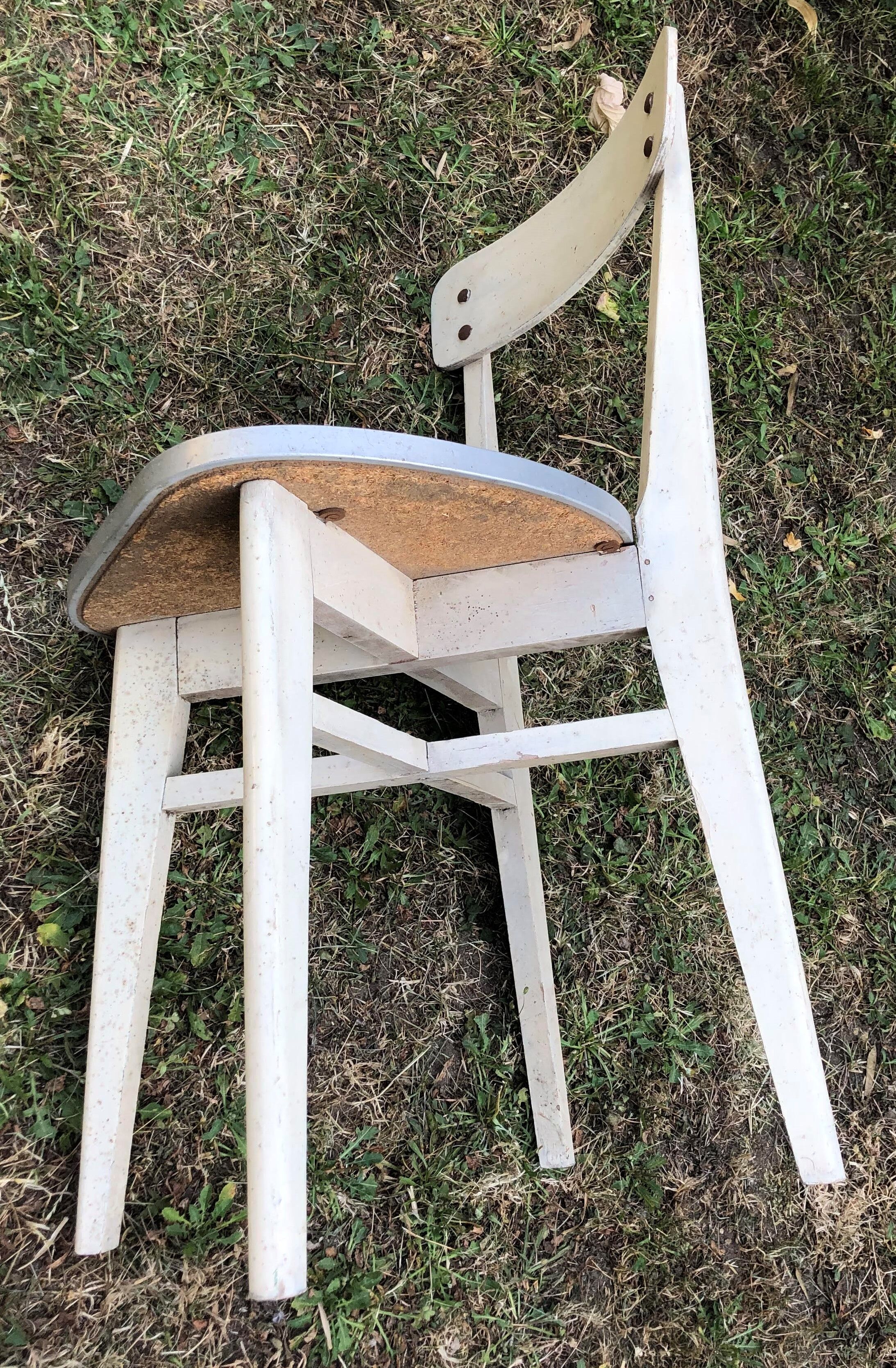4 vintage bistro chairs from the 50s