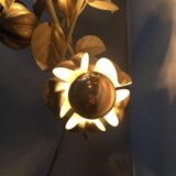 Gilded flower floor lamp,1960s-1970s