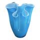 Large multi-layer glass handkerchief vase
