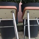 In leatherette vintage stools