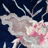 Antique 1890s Chinese Peking rug with crane design 95cm x 152cm