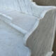 1900 bathroom furniture in black wood and white marble