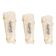 Set of 3 large angular wall sconces in Murano glass by Hillebrand, Germany, 1960s.