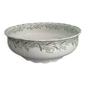 Large Saint-Amand salad bowl with mimosa decoration