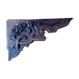 Carved wooden pediment