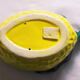 Vintage lemon butter dish in barbotine - Creation A. Ferlay Vallauris (A