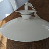 White metal pendant light