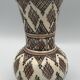 Vintage safi glazed ceramic vase with collar