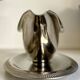 Silver stainless steel gravy boat