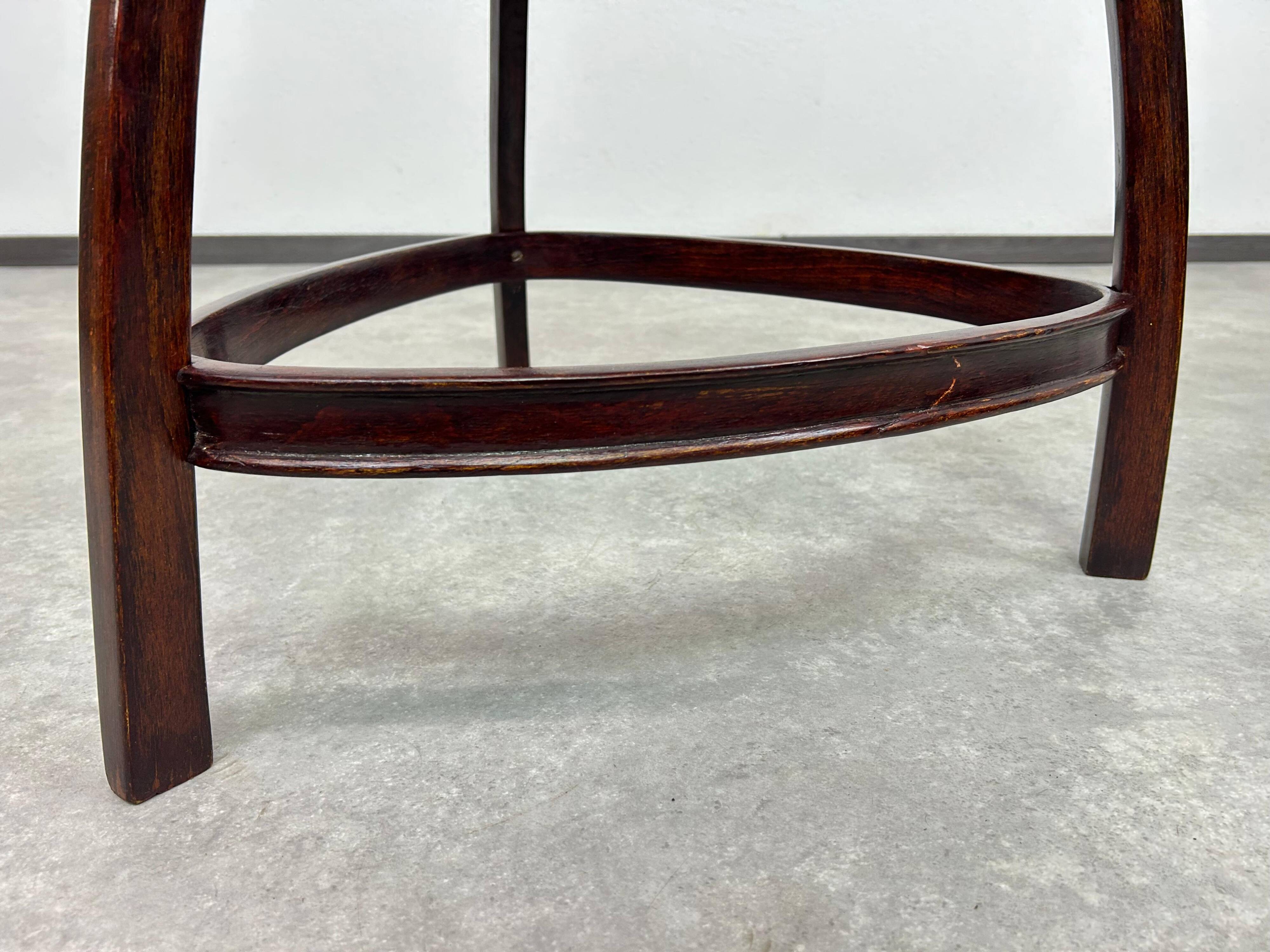 Secessionist Stool Thonet no.37 by Otto Wagner