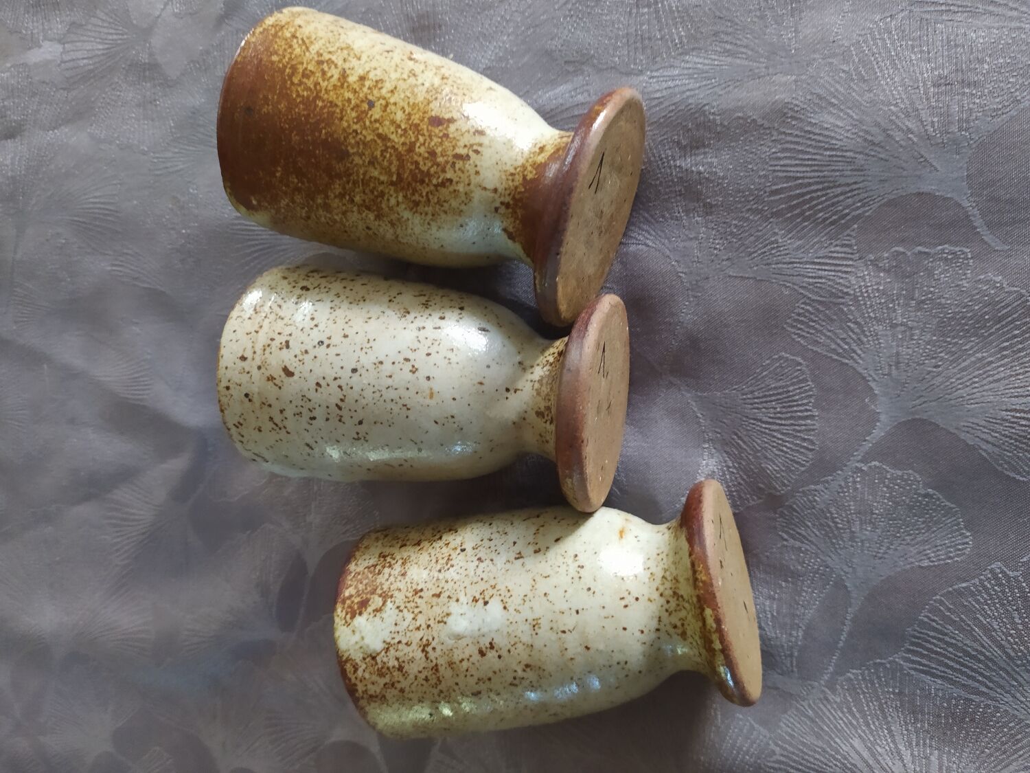 Lot of Mazagrands and pottery glasses
