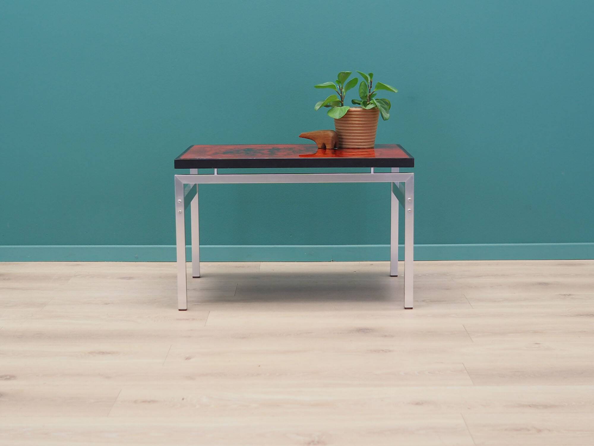 Table basse en verre, design danois, années 1970, designer : Jean Rene