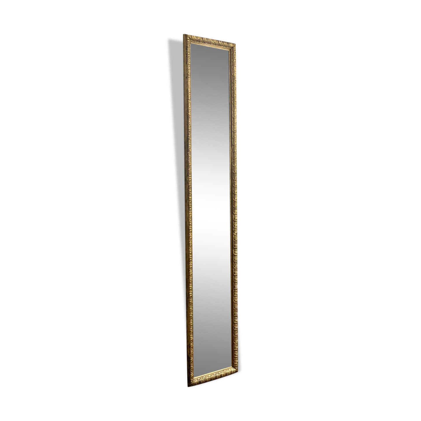 Old rectangular mirror between two golden Louis Philippe