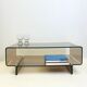 Table basse / meuble d’appoint en plexi fumé, 1970s