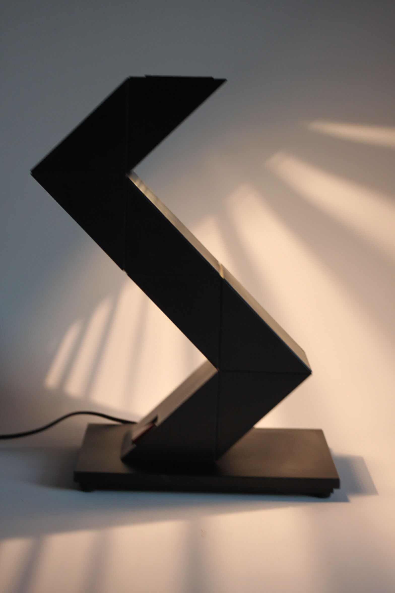 Zig Zag desk lamp by Shui Shan for Elite Lighting, 1980s