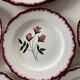 Salins dessert plates and platter, Cerilly model