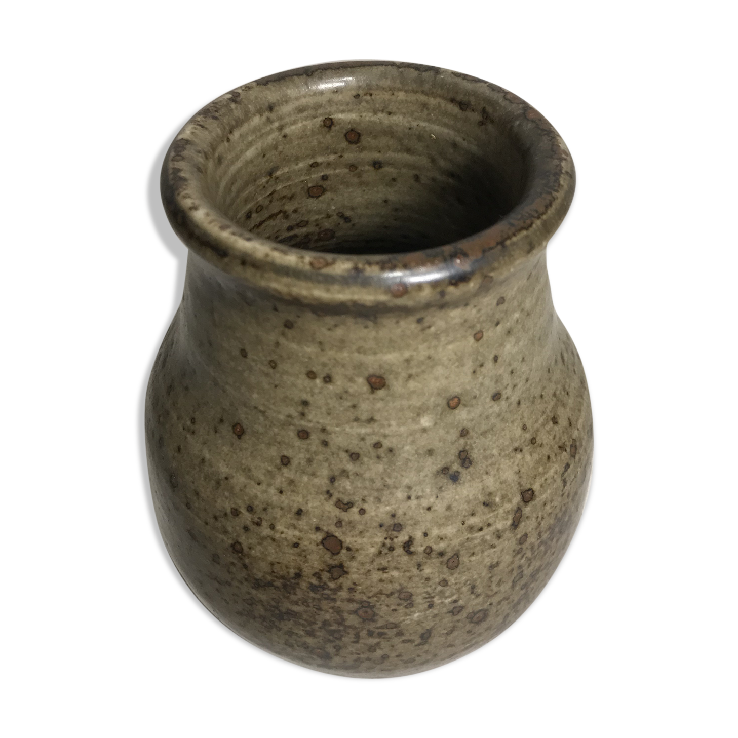 Old ceramic stoneware vase Villenauxe Jean Tessier, 78