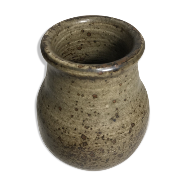 Ancien vase grès céramique Villenauxe Jean Tessier, 78 - Bon état sur Selency