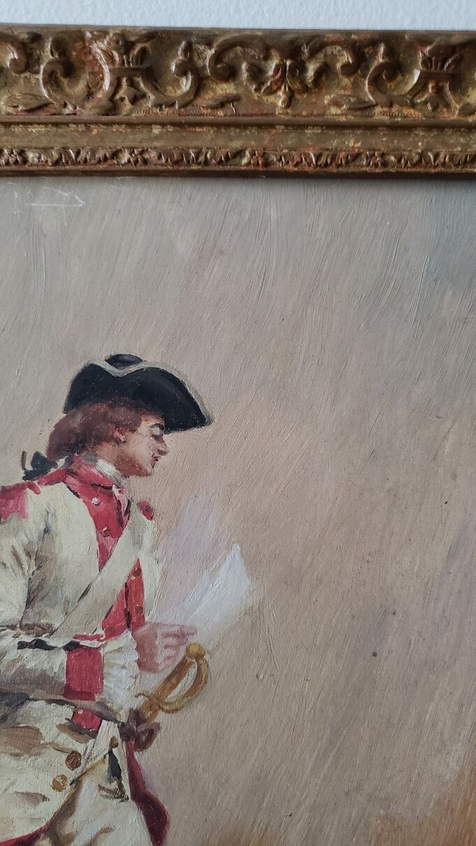 Pair of oils on panel by henri victor lesur