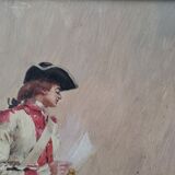 Pair of oils on panel by henri victor lesur