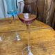 Blown glass liqueur glasses