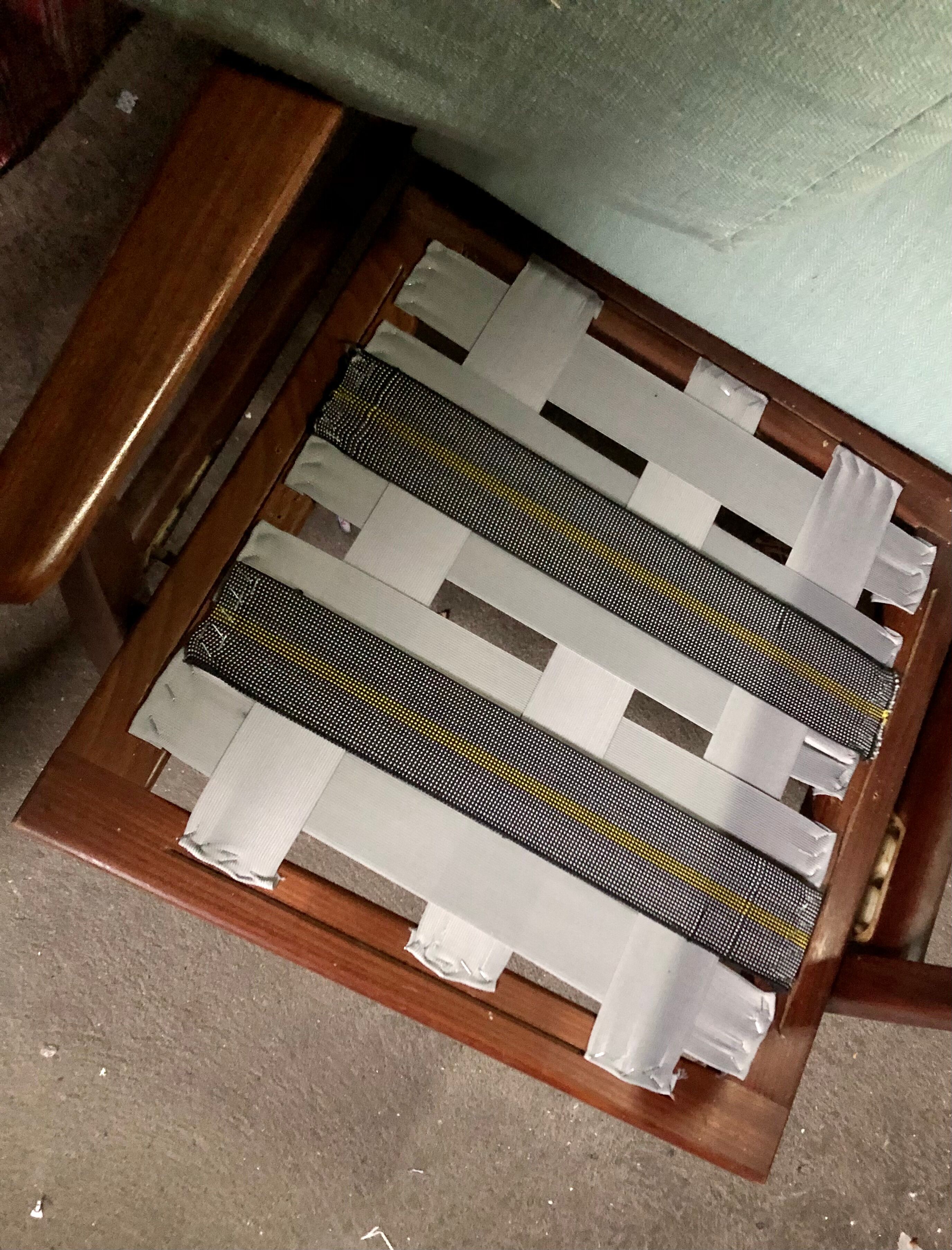 Reclining Danish armchair