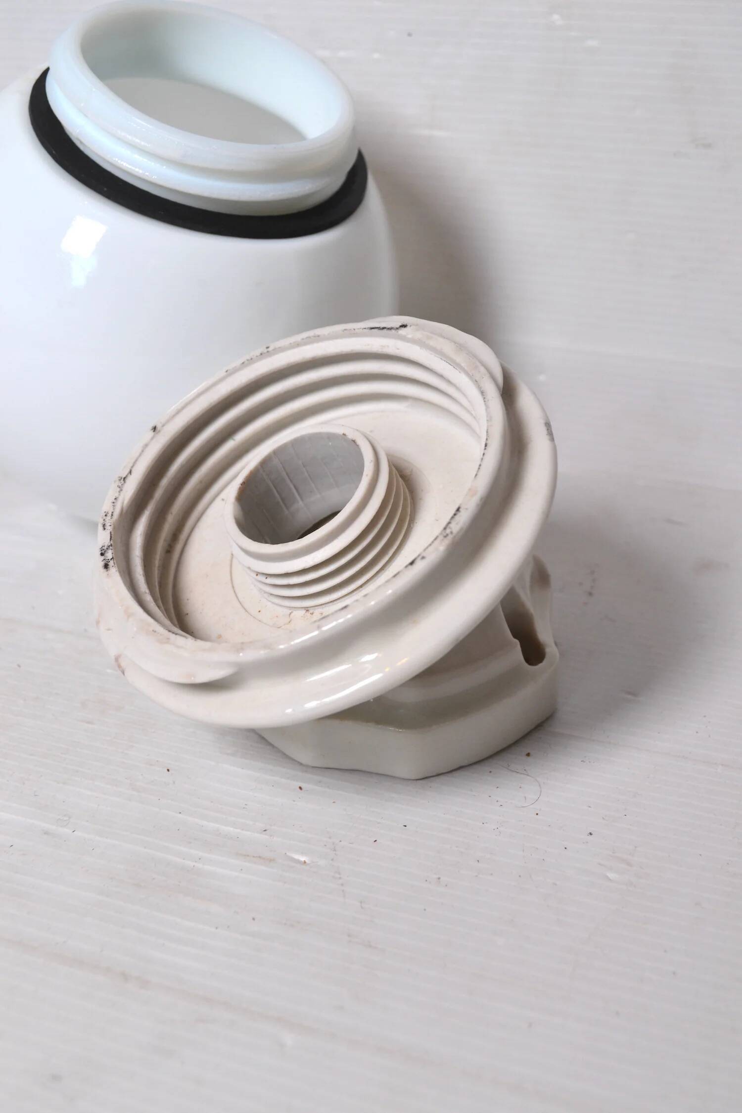 Vintage porcelain wall sconce