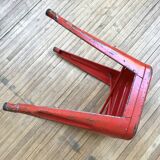 Tolix red metal industrial tab