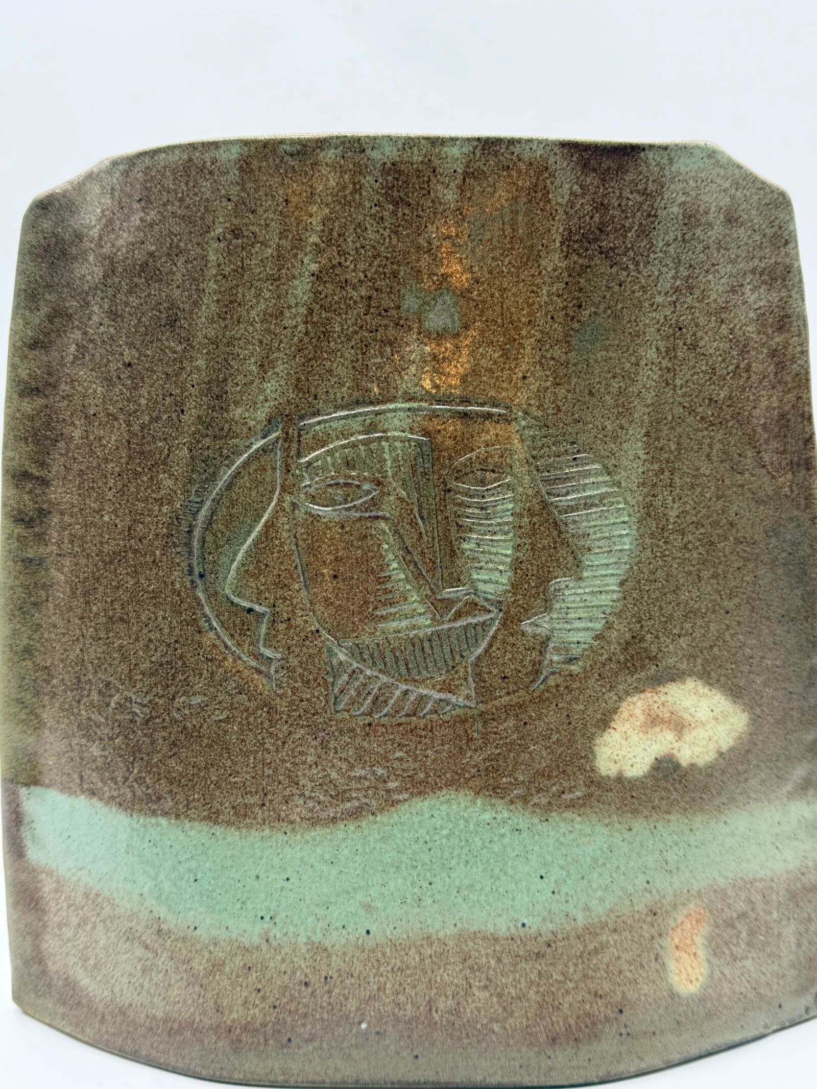 "Totem" vase signed by Anthony Pitot – unique piece, 1980s