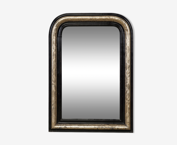19th C Napoleon III Black Mirror