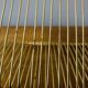 Vintage record holder in gold metal - for 50 vinyls