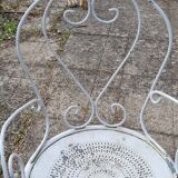 Wrought iron garden furniture