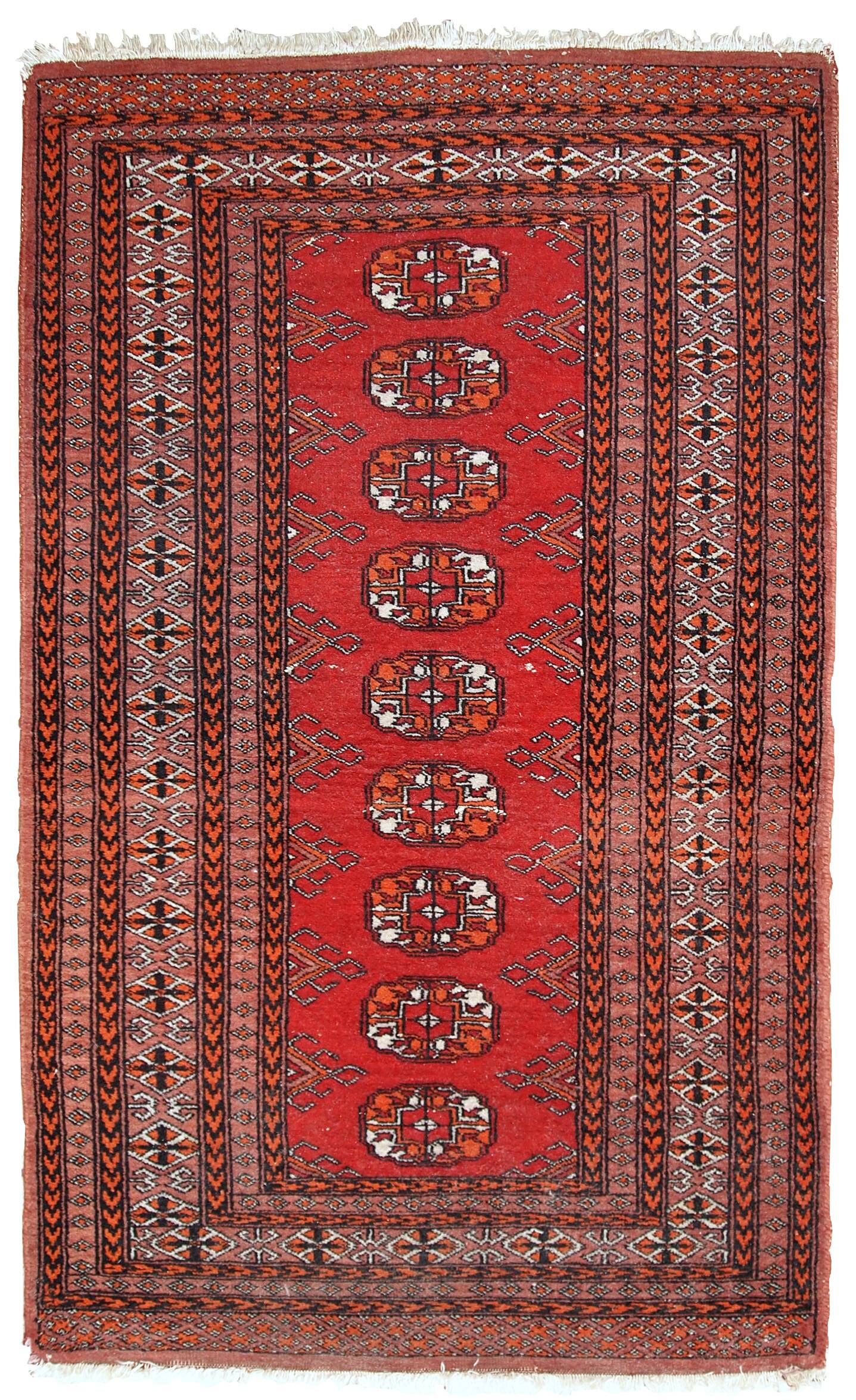 Tapis Vintage Lahore du Moyen-Orient, Années 1960, Élégance Artisanale