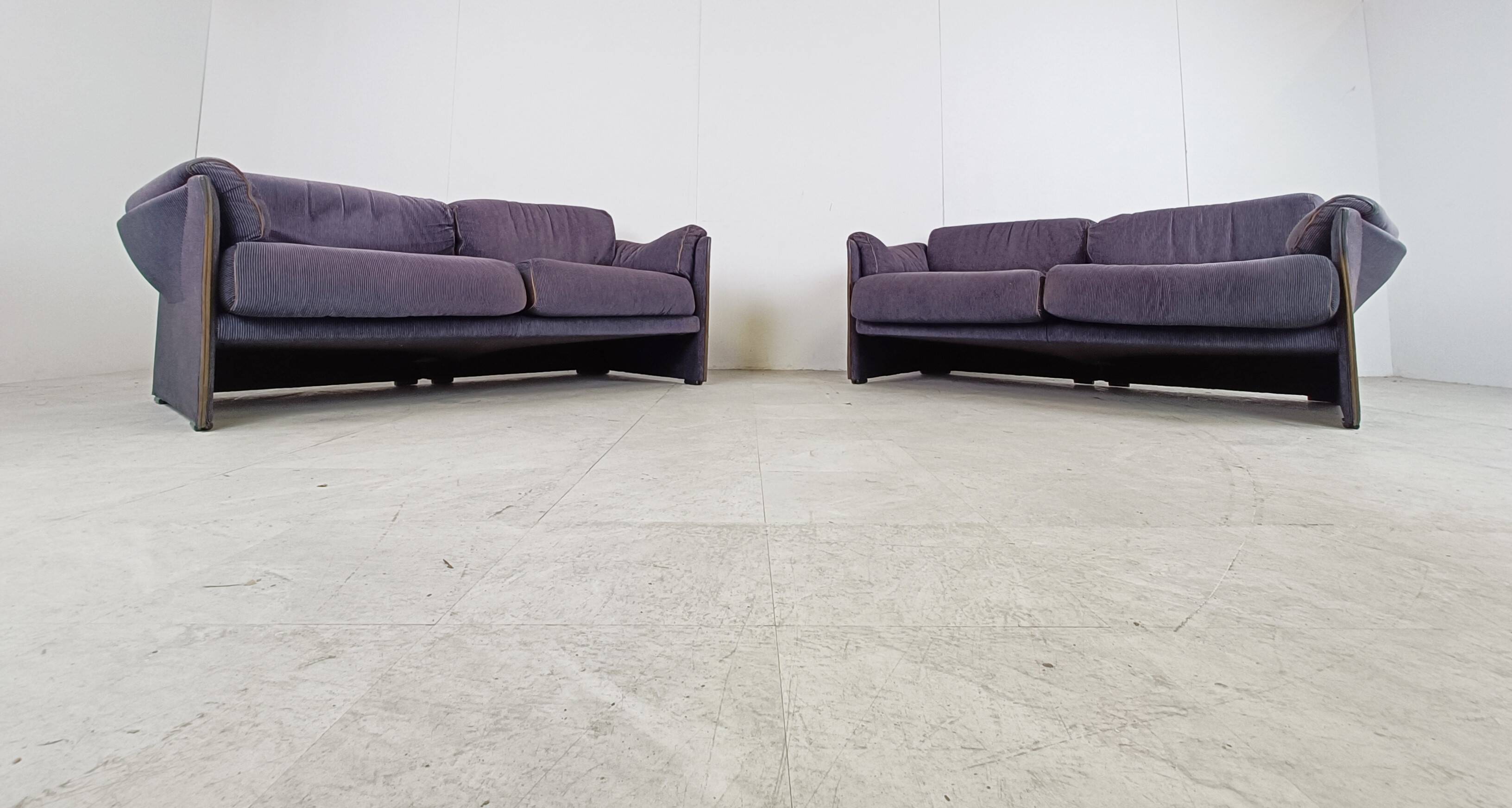 Pair of DUC sofas by Mario Bellini for Cassina, 1970s