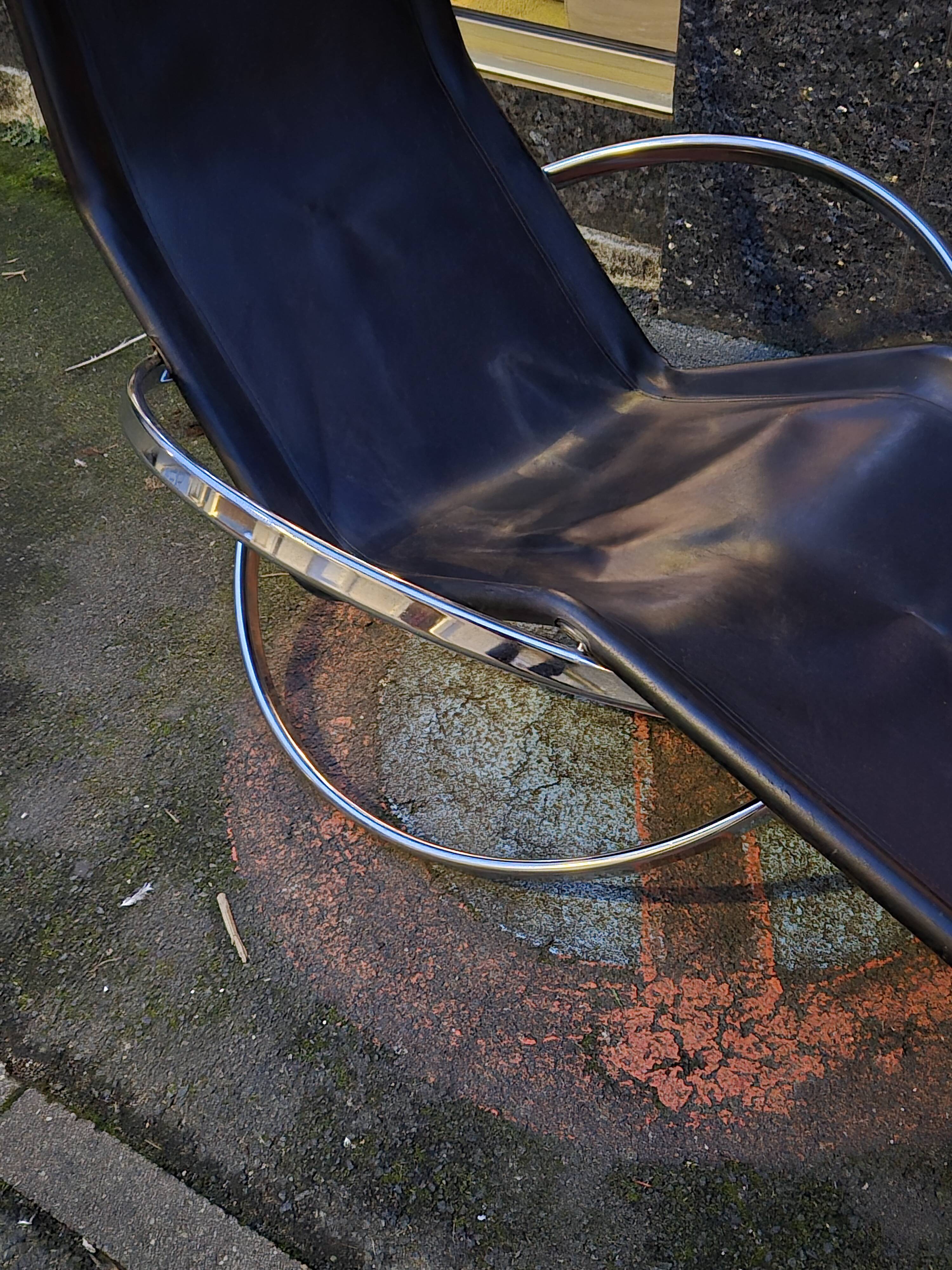 Rocking chair Roger Lecal 1970