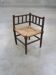 Vintage wooden coil corner chair