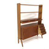 Scandinavian teak and oak secretary, Sweden, 1950