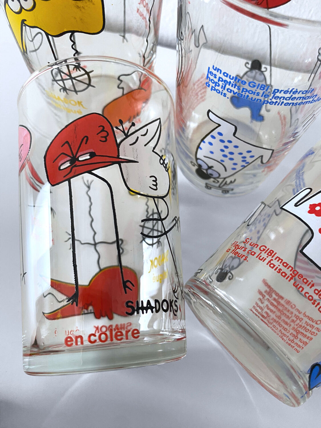 4 collector's glasses The Shadoks